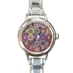 Oriental Round Italian Charm Watch by Sobalvarro