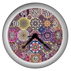 Oriental Wall Clock (silver) by Sobalvarro