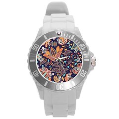 Paisley Round Plastic Sport Watch (l) by Sobalvarro