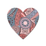 Print Heart Magnet Front