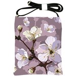 Peach Blossom Seamless Pattern Vector Shoulder Sling Bag Front