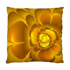 Fractal Yellow Flower Floral Standard Cushion Case (two Sides) by Pakrebo