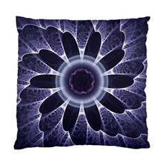 Fractal Feathers Blue Purple Standard Cushion Case (two Sides)