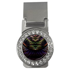 Fractal Colorful Pattern Fantasy Money Clips (cz)  by Pakrebo