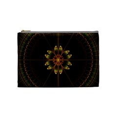 Fractal Floral Mandala Abstract Cosmetic Bag (medium) by Pakrebo