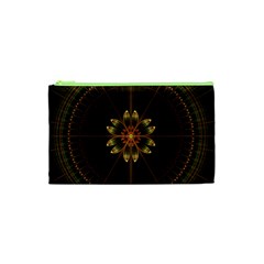 Fractal Floral Mandala Abstract Cosmetic Bag (xs) by Pakrebo