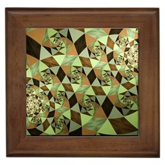 Fractal Mosaic Abstract Fractal Art Framed Tiles by Pakrebo