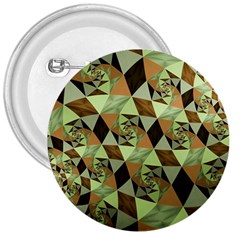 Fractal Mosaic Abstract Fractal Art 3  Buttons by Pakrebo