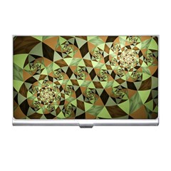 Fractal Mosaic Abstract Fractal Art Business Card Holder by Pakrebo