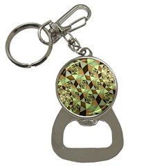 Fractal Mosaic Abstract Fractal Art Bottle Opener Key Chain by Pakrebo