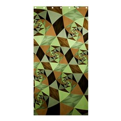 Fractal Mosaic Abstract Fractal Art Shower Curtain 36  X 72  (stall)  by Pakrebo