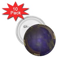 Fractal Earth Rays Design Planet 1 75  Buttons (10 Pack)