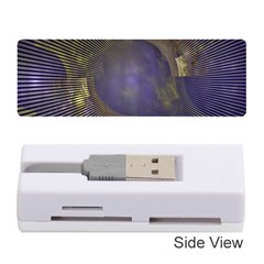 Fractal Earth Rays Design Planet Memory Card Reader (stick) by Pakrebo