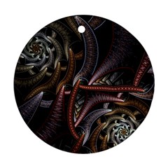 Geometry Math Fractal Art Ornament (round)