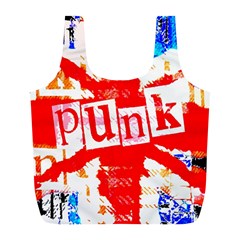Punk Union Jack Full Print Recycle Bag (l) by ArtistRoseanneJones