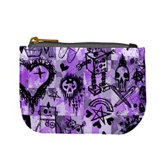 Purple Scene Kid Sketches Mini Coin Purse by ArtistRoseanneJones