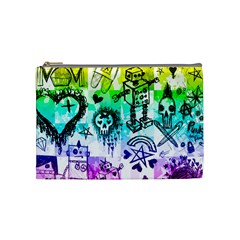 Rainbow Scene Kid Sketches Cosmetic Bag (medium) by ArtistRoseanneJones