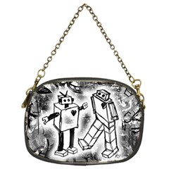 Robot Love Chain Purse (two Sides) by ArtistRoseanneJones