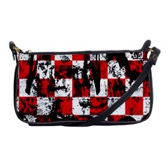 Emo Checker Graffiti Shoulder Clutch Bag by ArtistRoseanneJones