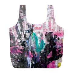 Graffiti Grunge Love Full Print Recycle Bag (l) by ArtistRoseanneJones
