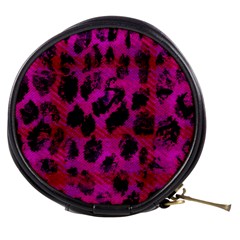 Pink Leopard Mini Makeup Bag by ArtistRoseanneJones
