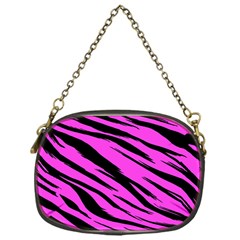 Pink Tiger Chain Purse (one Side) by ArtistRoseanneJones