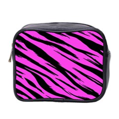 Pink Tiger Mini Toiletries Bag (two Sides) by ArtistRoseanneJones