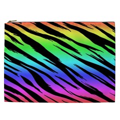 Tiger Rainbow Cosmetic Bag (xxl) by ArtistRoseanneJones