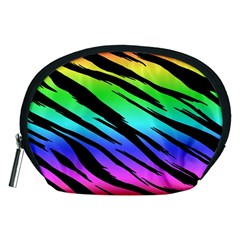 Tiger Rainbow Accessory Pouch (medium) by ArtistRoseanneJones