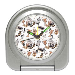 Hufflepuff Pattern Travel Alarm Clock