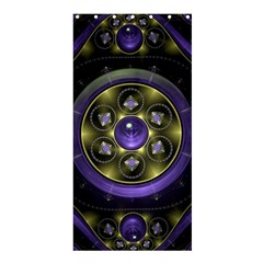 Fractal Sparkling Purple Abstract Shower Curtain 36  X 72  (stall)  by Pakrebo