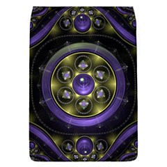 Fractal Sparkling Purple Abstract Removable Flap Cover (l)