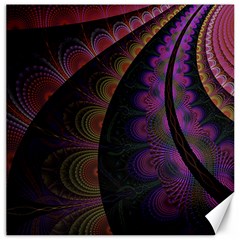 Fractal Colorful Pattern Spiral Canvas 16  x 16 