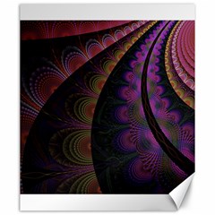 Fractal Colorful Pattern Spiral Canvas 20  x 24 