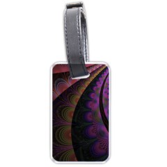 Fractal Colorful Pattern Spiral Luggage Tag (one side)