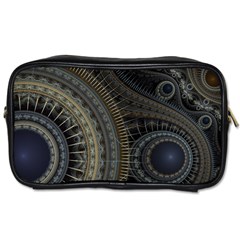 Fractal Spikes Gears Abstract Toiletries Bag (one Side) by Pakrebo