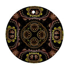 Fractal Fractal Art Texture Ornament (round)