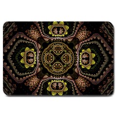 Fractal Fractal Art Texture Large Doormat  by Pakrebo