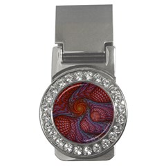 Fractal Red Fractal Art Digital Art Money Clips (cz)  by Pakrebo