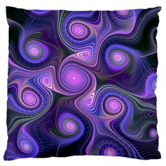 Abstract Pattern Fractal Wallpaper Large Cushion Case (two Sides) by Pakrebo