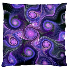 Abstract Pattern Fractal Wallpaper Standard Flano Cushion Case (one Side) by Pakrebo