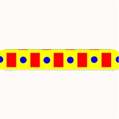 Pattern Design Backdrop Red Blue Yellow Small Bar Mats by Pakrebo