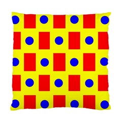 Pattern Design Backdrop Red Blue Yellow Standard Cushion Case (one Side) by Pakrebo