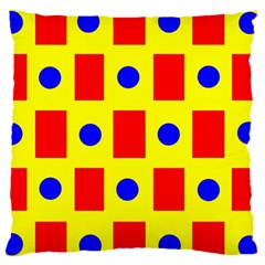 Pattern Design Backdrop Red Blue Yellow Large Cushion Case (one Side) by Pakrebo