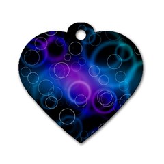 Background Color Slightly Texture Dog Tag Heart (one Side) by Pakrebo