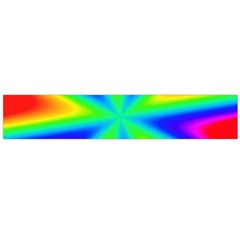 Rainbow Colour Bright Background Large Flano Scarf 