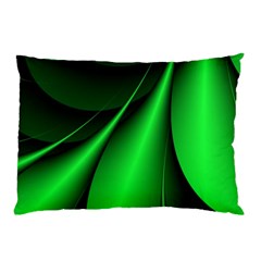 Green Line Lines Background Pillow Case