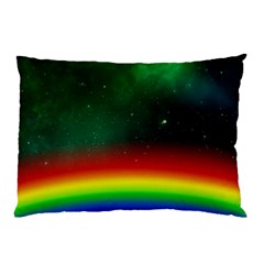 Galaxy Rainbow Universe Star Space Pillow Case (two Sides) by Pakrebo