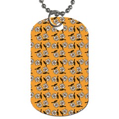 Daisy Orange Dog Tag (one Side) by snowwhitegirl