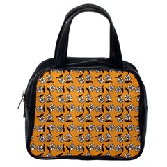 Daisy Orange Classic Handbag (one Side) by snowwhitegirl